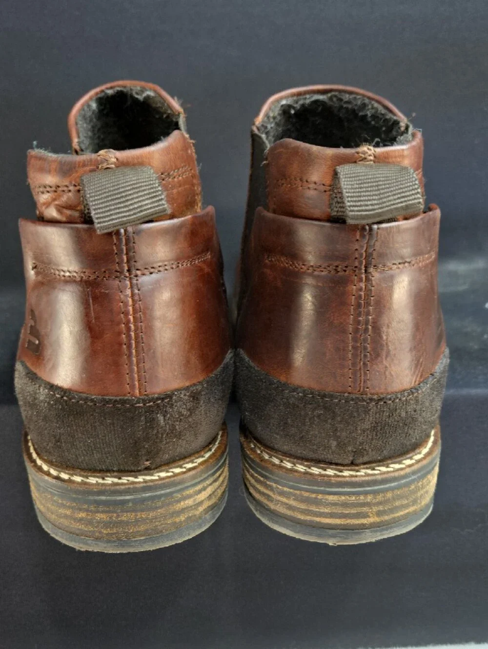 BullBoxer Men's Brown Leather Chukka Boots